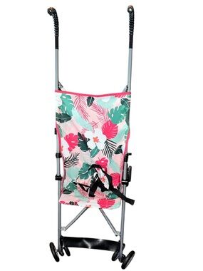 Cosco Tropical Leaf Print Stroller, 2024, Koala, LIKE NEW
